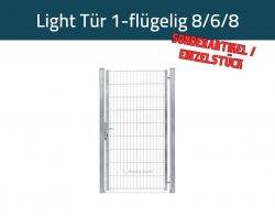 light tür für doppelstabmatten zaun 1 flügelig 8/6/8 höhe: 1830mm lw: 960mm verzinkt